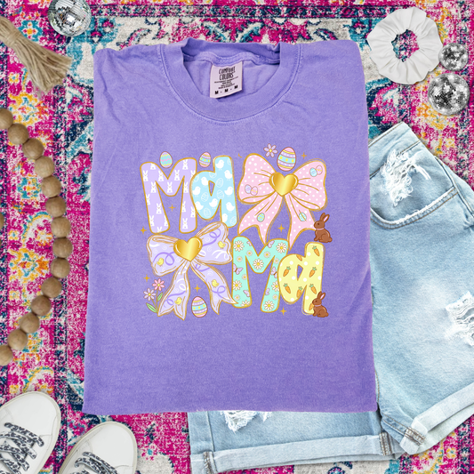 Mama Easter Themed Violet Tshirt