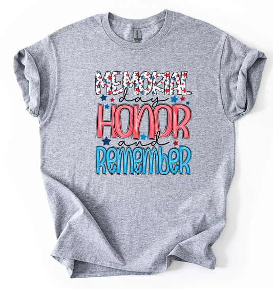 Memorial day Sports Grey Gildan Unisex tshirt