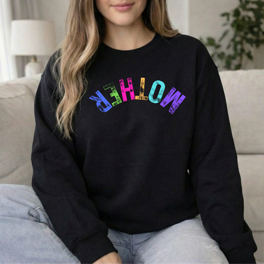Mother Black Gildan Unisex Crew Sweatshirt