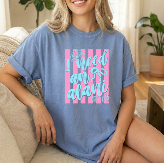 Need Alani Unisex Blue Jean Comfort Colors Tshirt