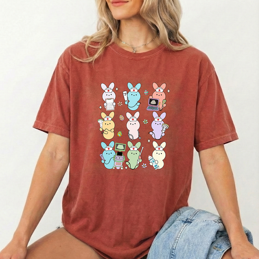 Nurse Peep Brick Tshirt
