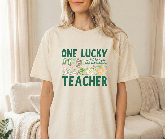 Teacher St Pats Ivory Tshirt