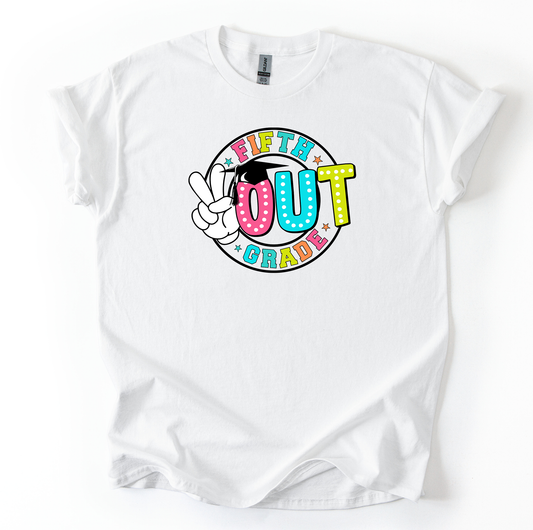 Peace fifth Unisex Gildan White T shirt