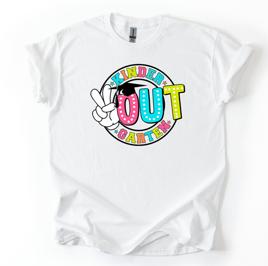 Peace Kindergarten Youth Gildan White T shirt