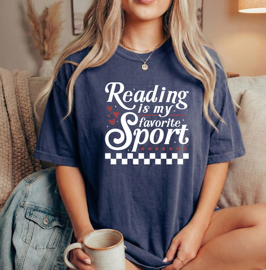 Reading sport Navy Comfort Colors Unisex Tshirt