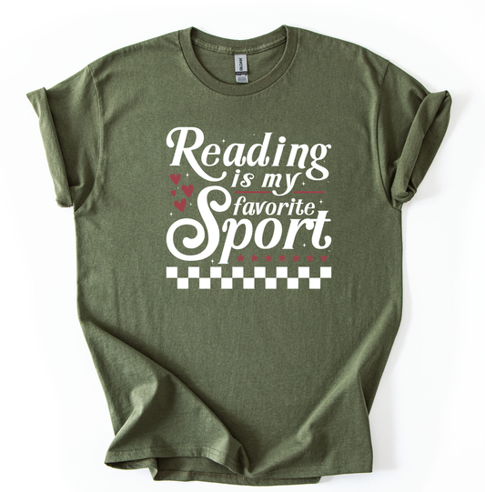 Reading sport Military Green Gildan Unisex Tshirt