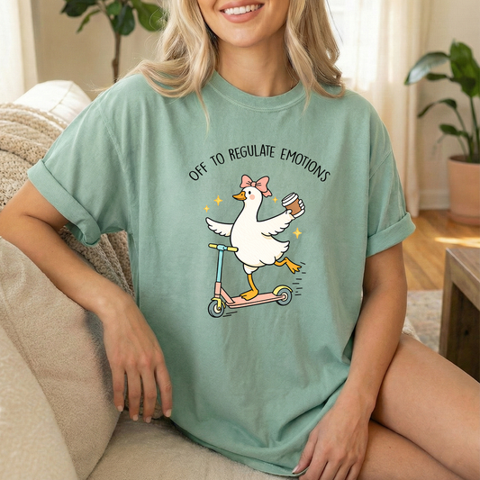 Regulate emotions bay unisex comfort colors tshirt