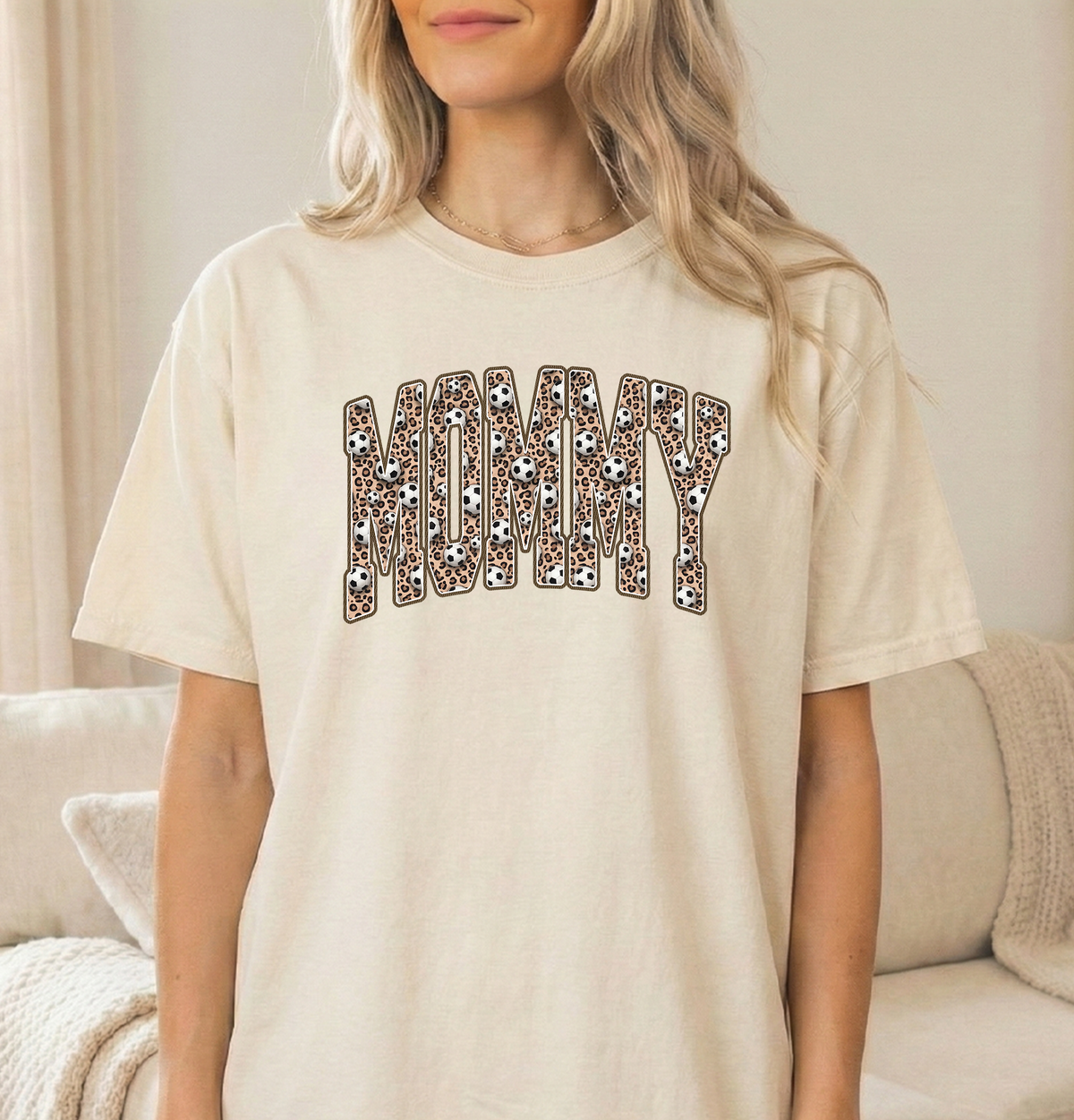 Soccer Mommy Ivory Unisex Comfort Colors Tshirt