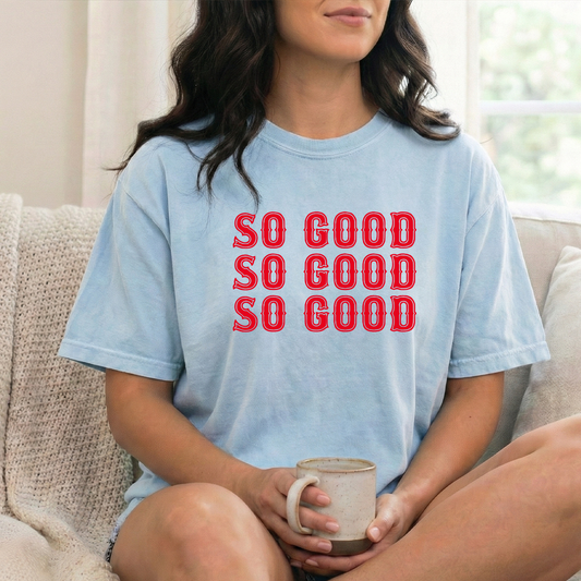 So Good Chambray Comfort Colors Tshirt