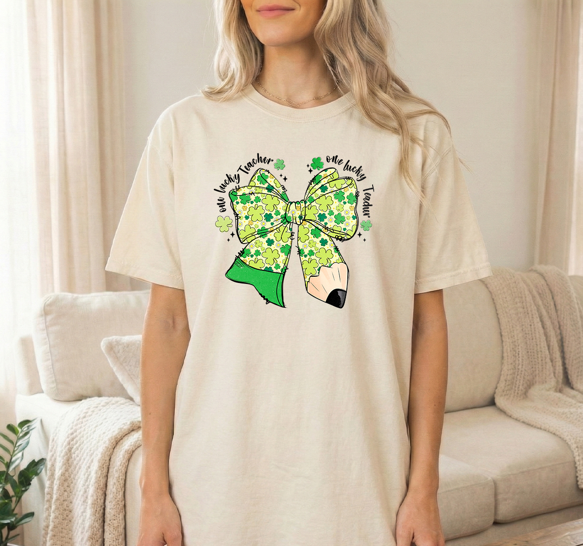 St Pats Bow Ivory Tshirt