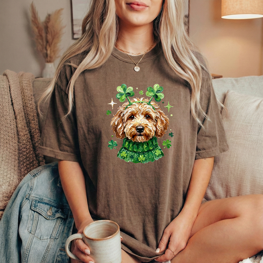 St Pats Goldendoodle Espresso Tshirt