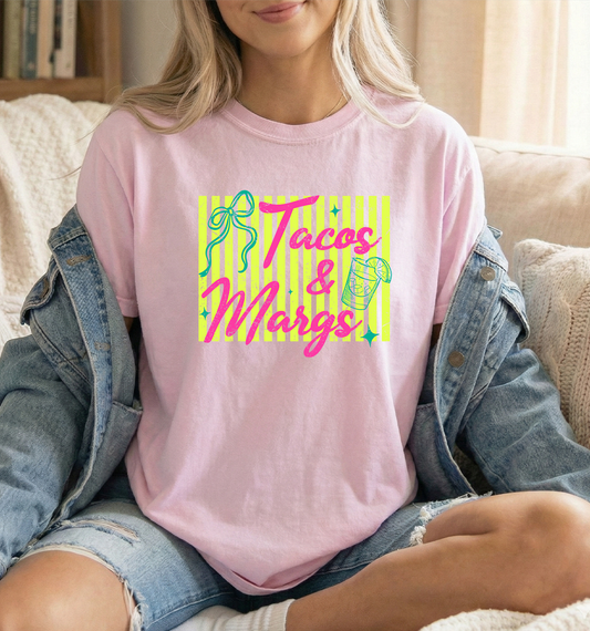 Tacos Margs Unisex Blossom Comfort Colors Tshirt