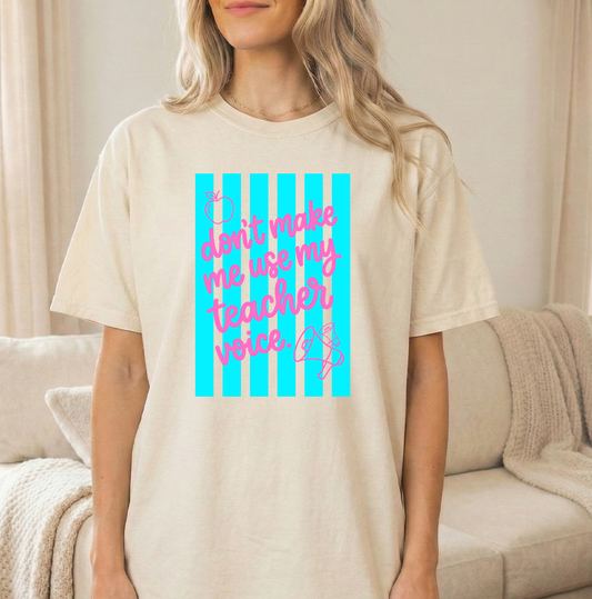 Teacher Voice Ivory Comfort Colors Unisex Tshirt