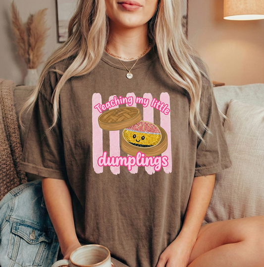 Teaching Dumplings Unisex Espresso Comfort Colors Tshirt