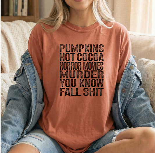 Fall Stuff Unisex Terracotta Comfort Colors Tshirt