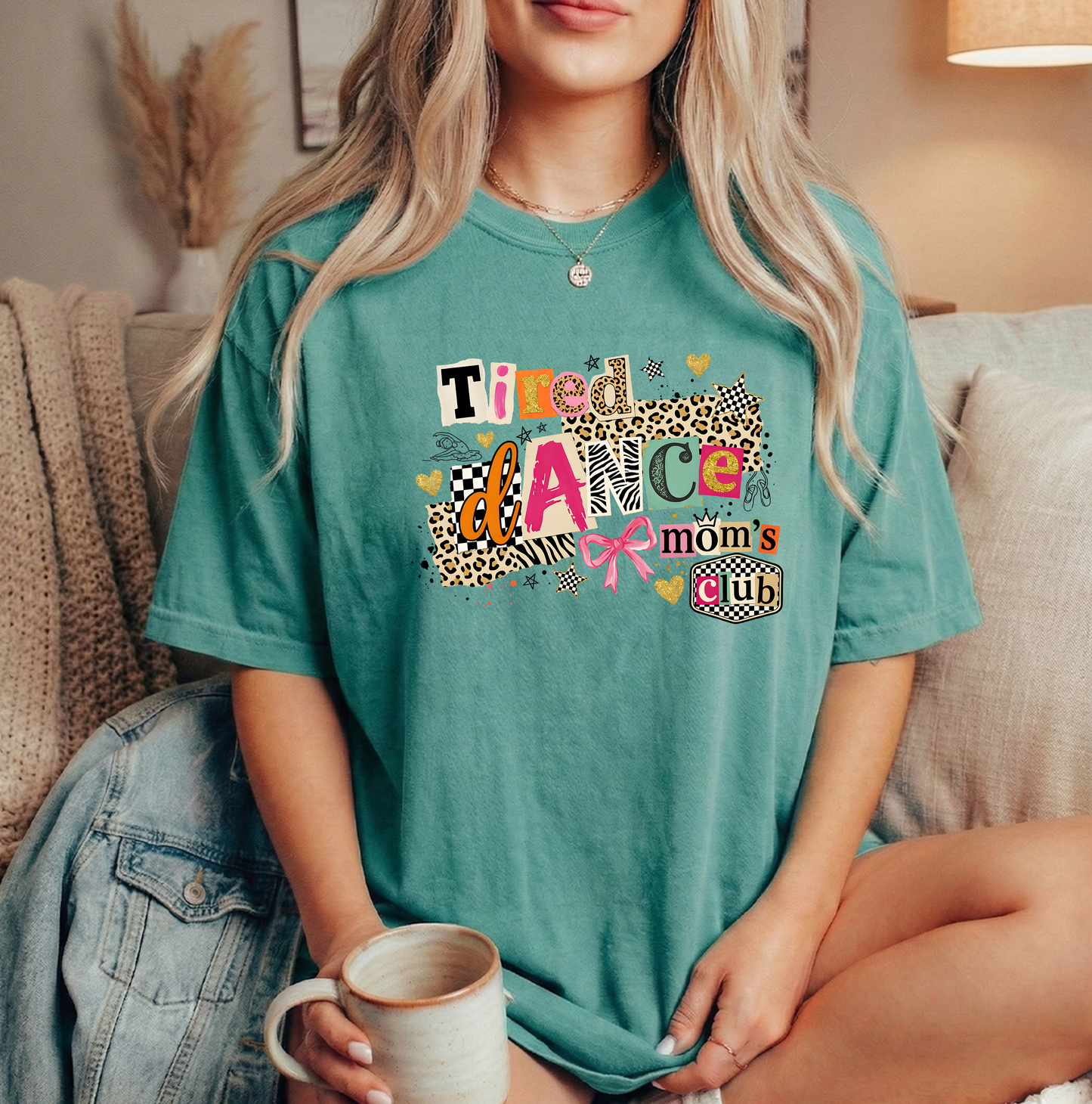 Tired dmc 2 Seafoam Unisex Comfort Colors Tshirt
