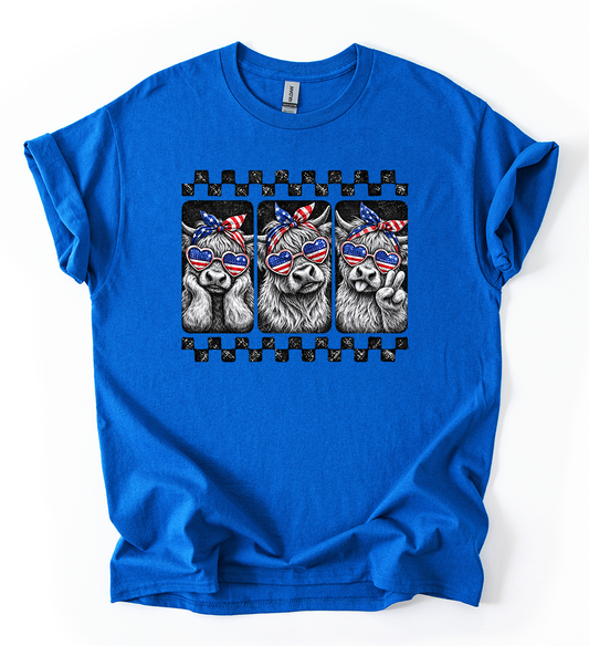 USA cow Royal unisex Gildan Tshirt