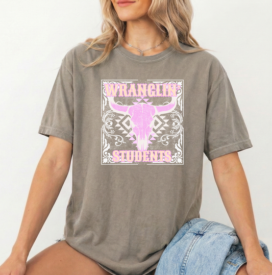 Wranglin Students Unisex Khaki Comfort Colors Tshirt