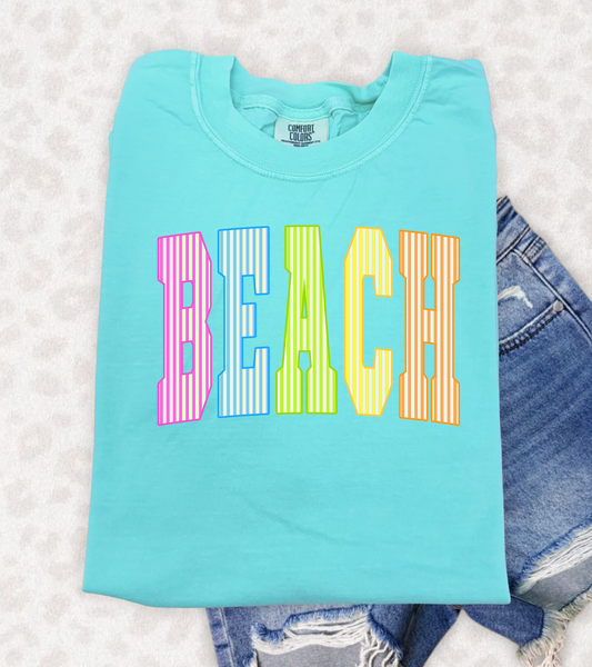 Beach unisex comfort colors chalky mint tshirt