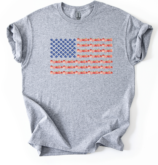 Berry Flag Sports Grey Unisex tshirt