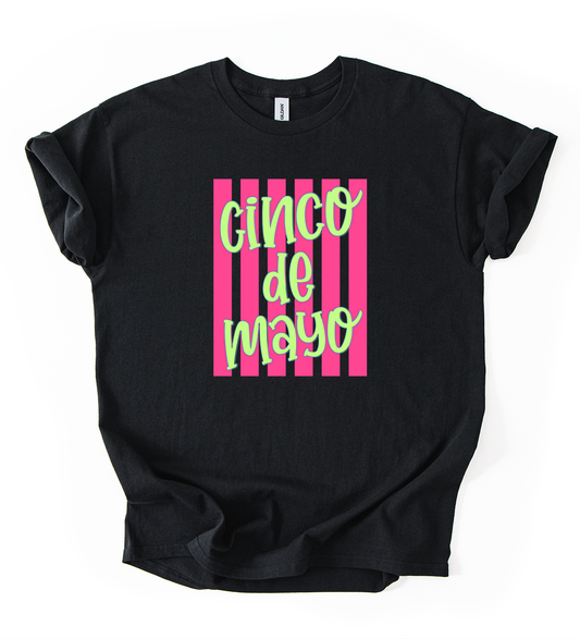 Cinco de Mayo Unisex Black Gildan Tshirt