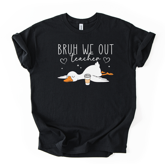Teacher Goose Unisex Black Gildan Tshirt