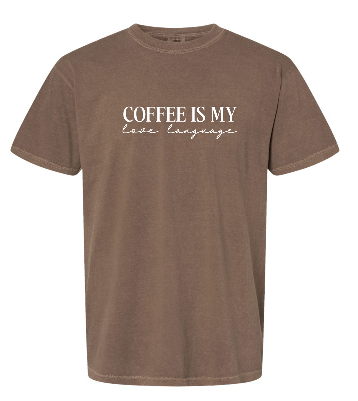 Coffee Love language Unisex Espresso Comfort Colors Tshirt