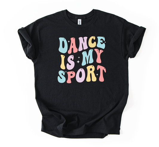 Dance is my sport Black Gildan Youth Tshirt