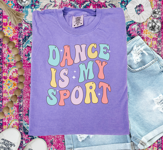 Dance is my sport Violet Comfort Colors Unisex Tshirt