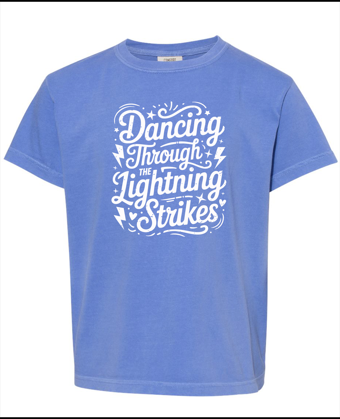 TS Dancing Youth Comfort Colors Flo Blue Tshirt