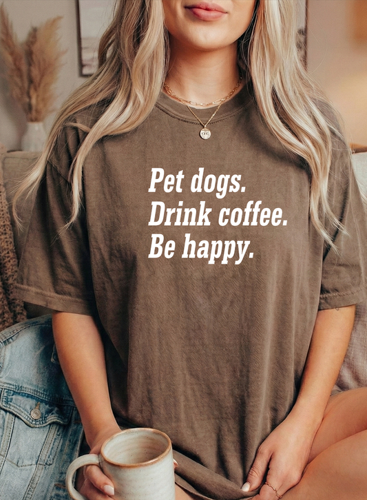 Pet dogs Unisex Espresso Comfort Colors Tshirt