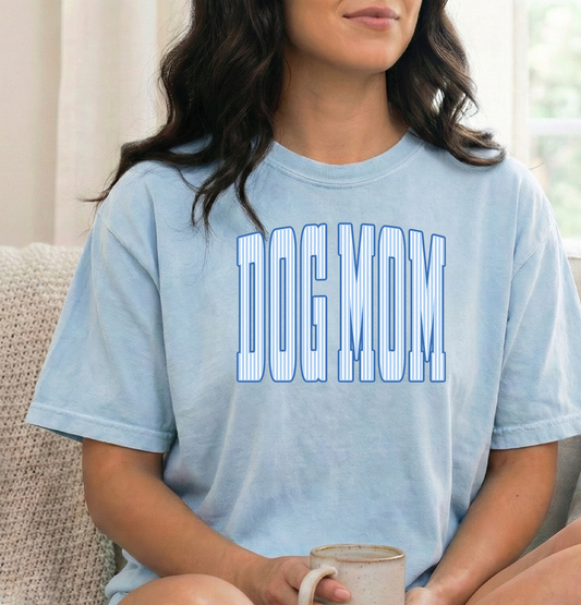Dog mom Unisex Comfort Colors Chambray Tshirt