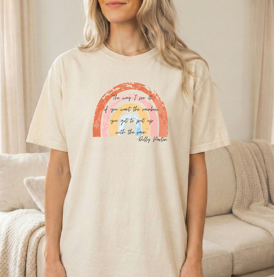 Rainbow Dolly Unisex Ivory Comfort Colors Tshirt