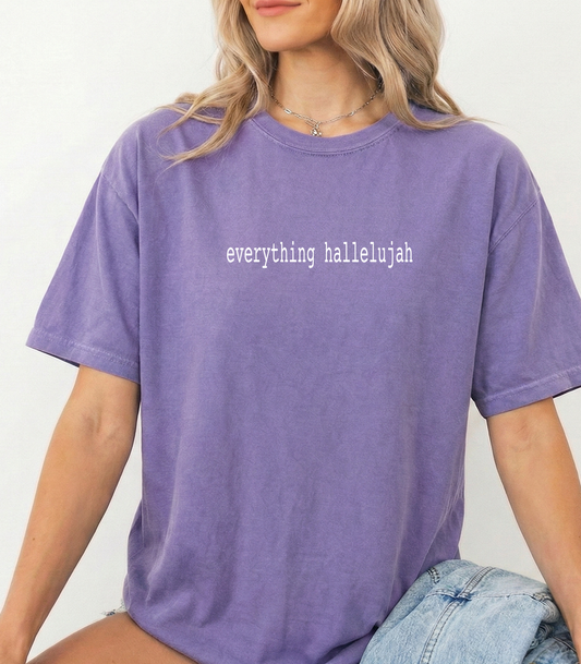 Everything H Unisex Comfort Colors Violet Tshirt