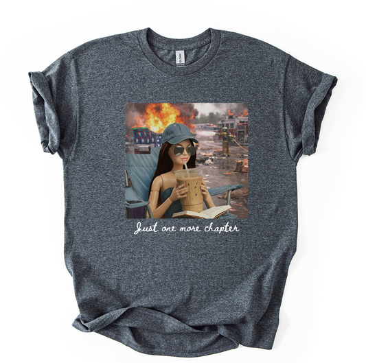 Fire Chap Unisex Dark Heather Gildan Tshirt