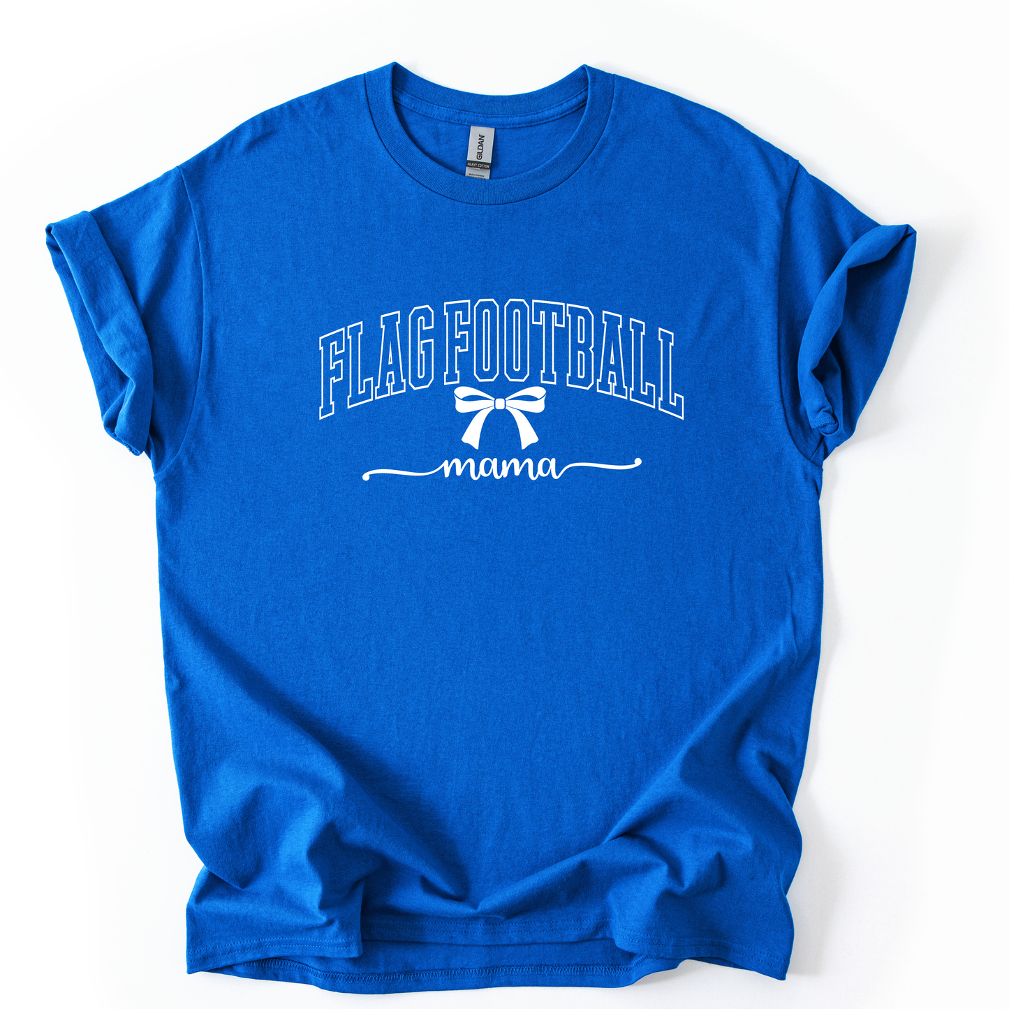 Flag Football Mama Unisex Royal Gildan Tshirt