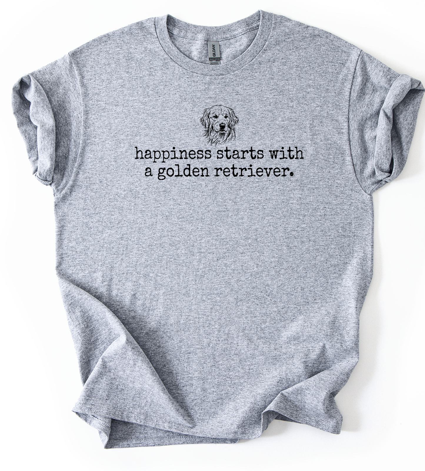 Happiness GR Unisex Sports Grey Gildan Tshirt