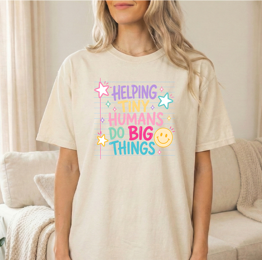 Helping Humans Unisex Comfort Colors Ivory Tshirt
