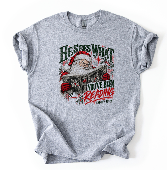 He sees what..Unisex Sports Grey Gildan Tshirt