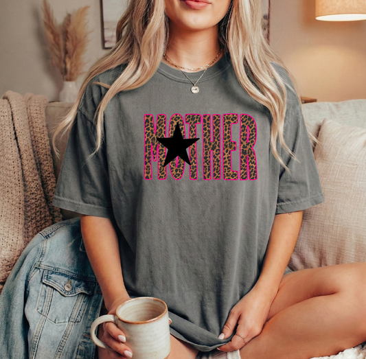 Mother star Grey Unisex Comfort Colors t shirt
