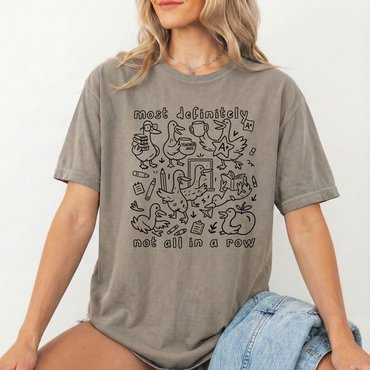 Not in a row Khaki Tshirt