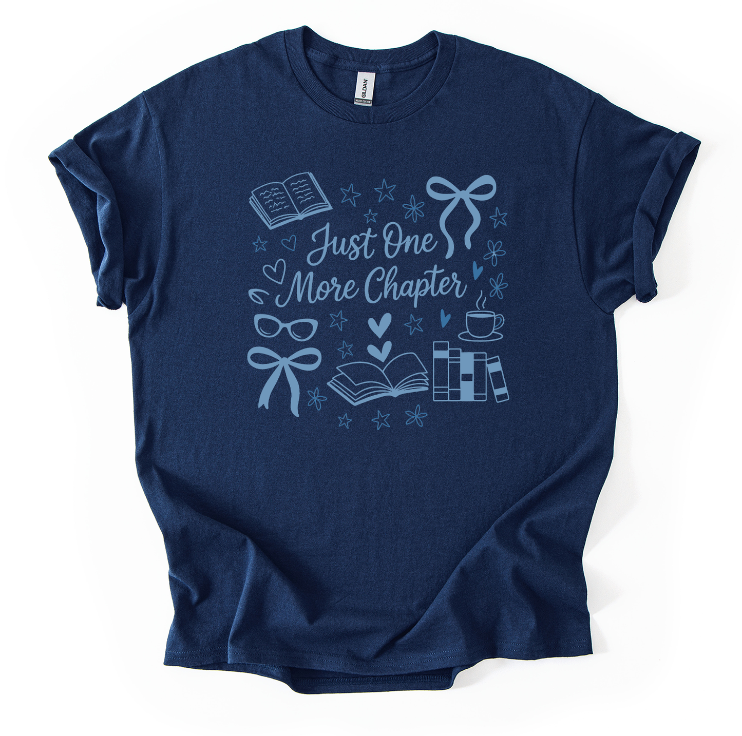 One Chap Unisex Navy Gildan Tshirt