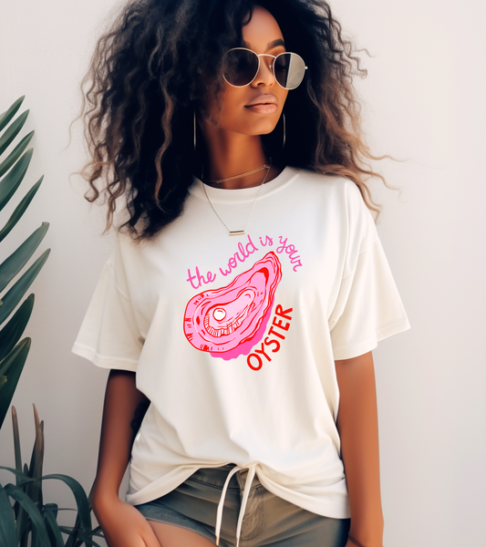 World Oyster Ivory Comfort Colors Unisex Tshirt
