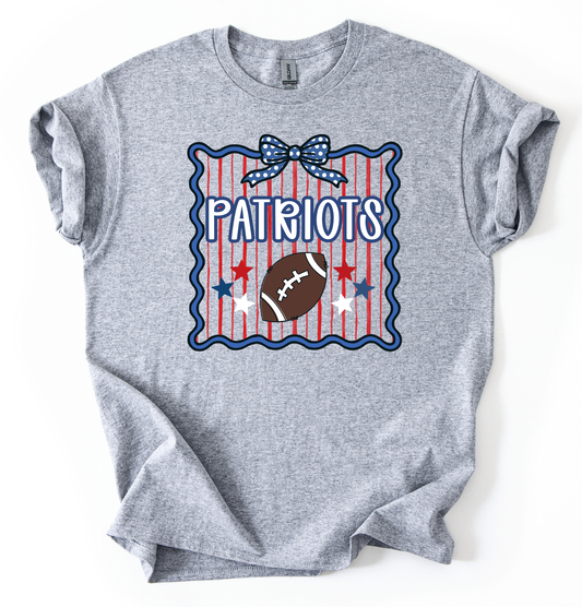 Patriots Frame Unisex Gildan Sports Grey Tshirt
