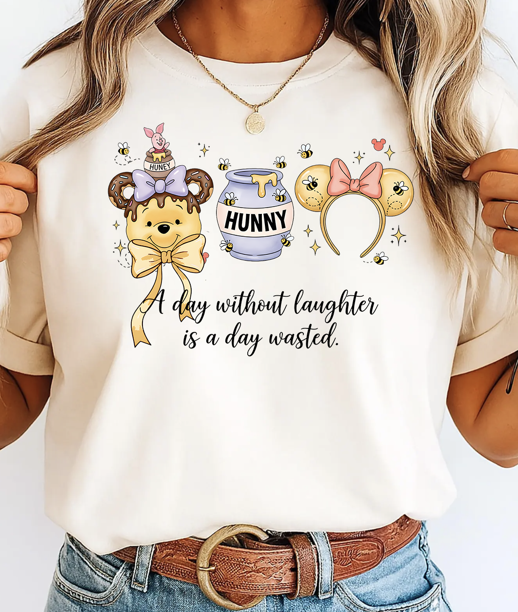 Pooh Laughter Ivory Tshirt