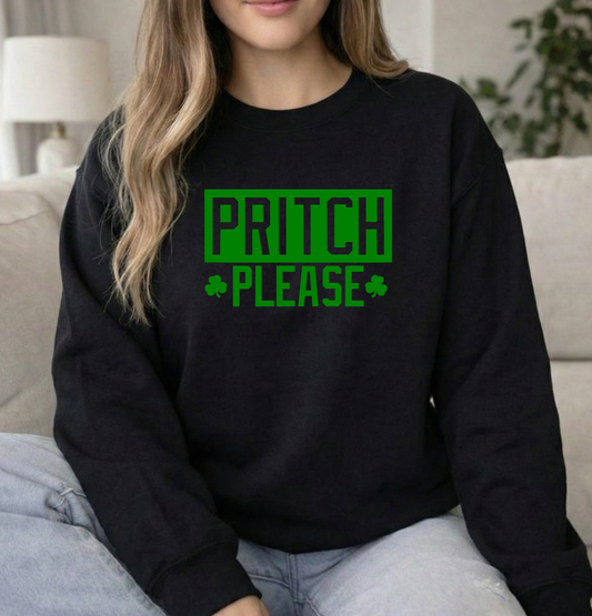 Pritch Please Black unisex Gildan Sweatshirt