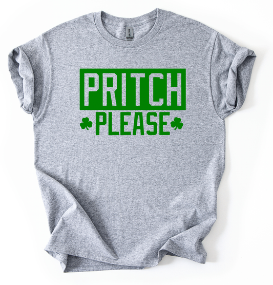 Pritch please Sports Grey Unisex Gildan Tshirt