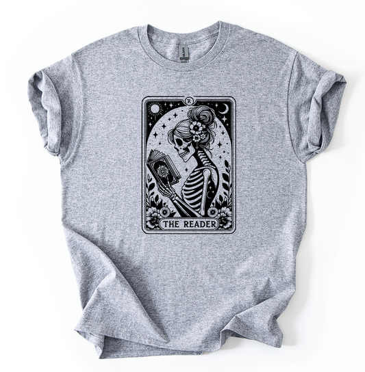 Reading Tarot card Unisex Sports Grey Gildan Tshirt