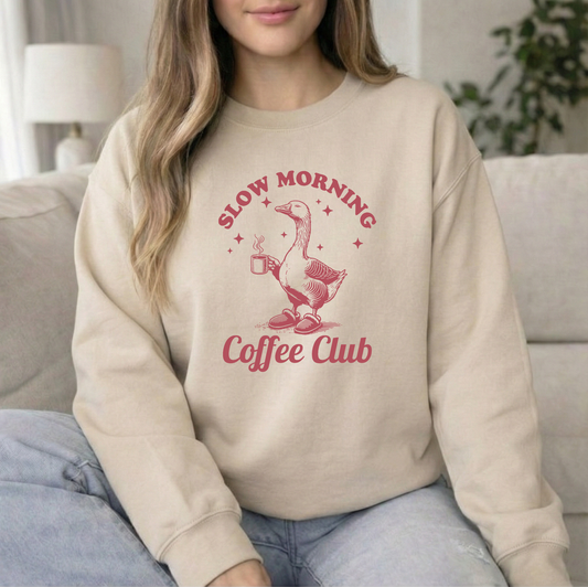 Slow Mornings Sand Crew Sweatshirt