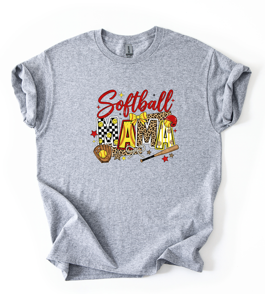 Softball Check Unisex Sports Grey Gildan Tshirt
